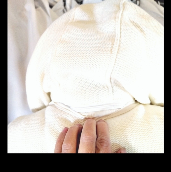 Calvin Klein TAG Puffer Vest, Women Ivory, Hood,Gold ZipUP+Pckts,Collar, XL - Picture 11 of 16